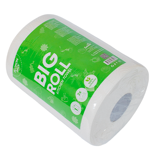 Бумажное полотенце BIG ROLL 3-х слойное