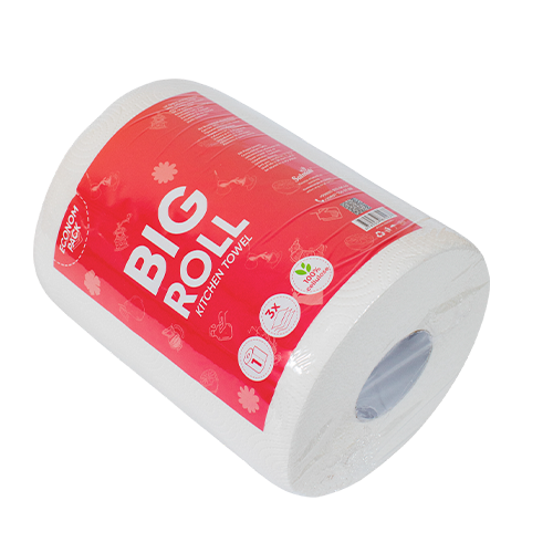 Бумажное полотенце BIG ROLL 3-х слойное