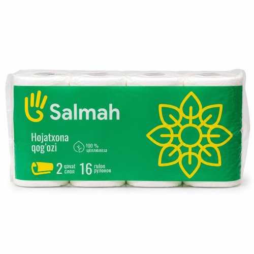 Туалетная Бумага 2-слойная, Salmah