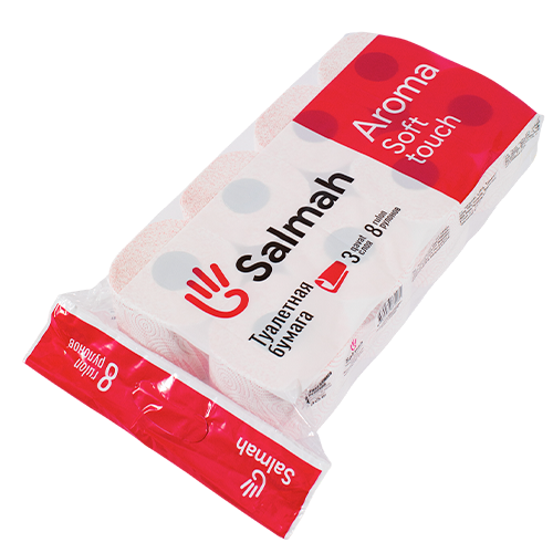 Туалетная бумага 3-сл. Salmah Арома 8-шт