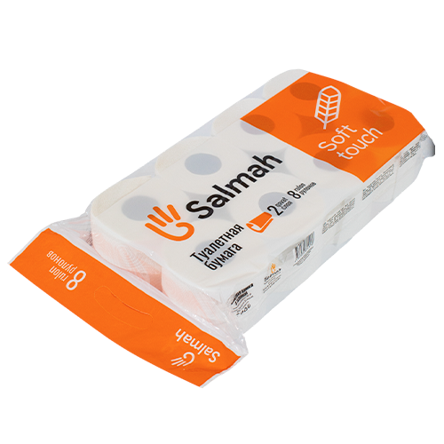 Туалетная бумага 2-сл. Salmah 8-шт